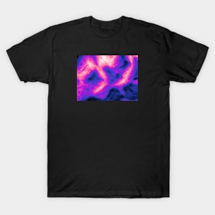 Genderfluid Pride Abstract Fractal Fog T-Shirt